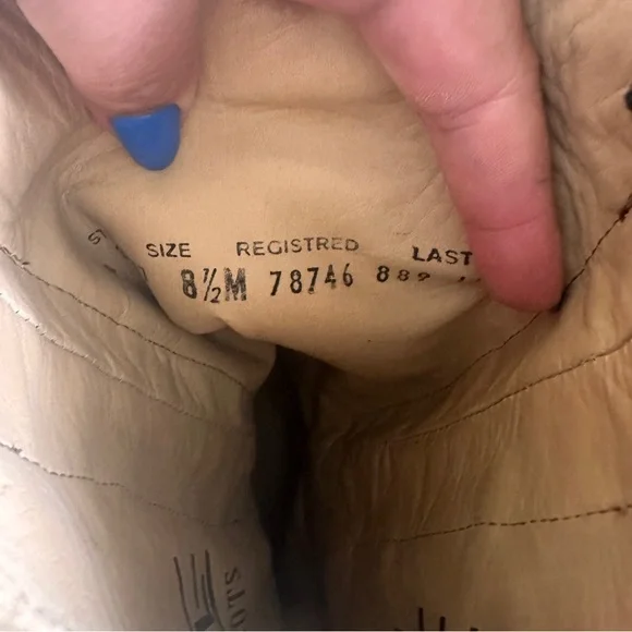 Corral Distressed Gray-Brown Leather Fringe Western Heeled Boots - Picture 8 of 13